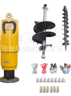 螺旋钻机动力头powerhead大扭矩钻孔设备扭矩头drillpipe螺旋钻杆