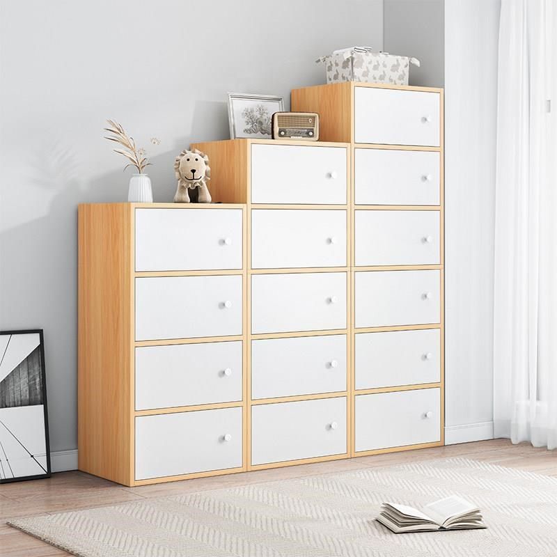 优选五斗柜卧室客厅收纳柜五斗橱墙矮柜边柜组合木质储物柜柜子靠