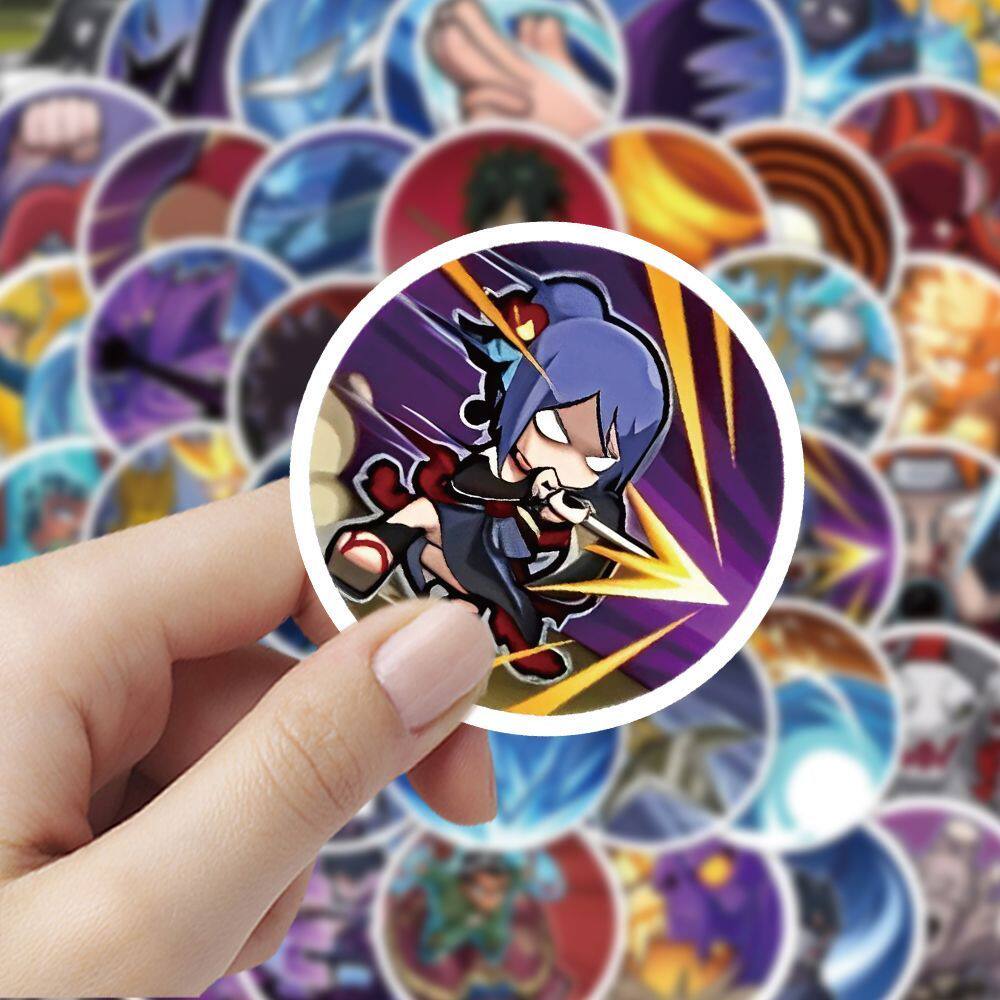 火影忍者技能图标创意贴纸卡通游戏周边笔记本贴画手机手账贴纸