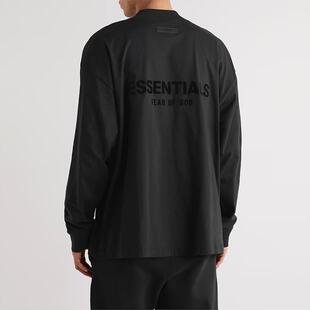 GOD复线ESSENTIALS春秋宽松圆领长袖 T恤男女 MIKI潮牌FEAR FOG