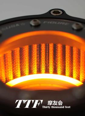 摩托车12V灯带LED发光替换空滤芯氛围灯GV300灰石改装防水无损装