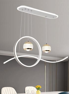 餐厅吊灯2024年新款现代简约长条灯高端大气创意个性餐桌吧台吊灯