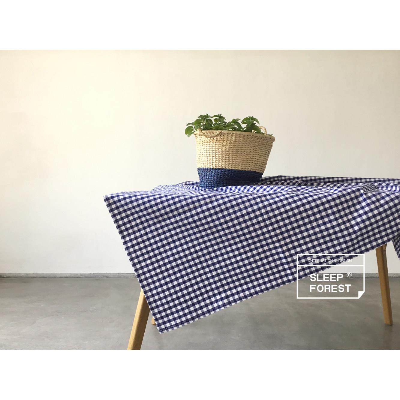 包邮简约棉麻色织布桌布 餐桌布北欧田园布艺小清新圆格子茶几垫,居家布艺,桌布,淘宝优惠券,粉丝福利购,淘宝优惠卷