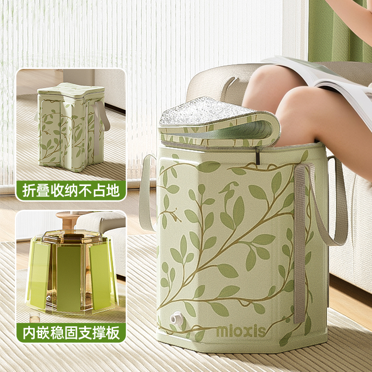 便携式保温养生折叠泡脚桶家用第一名过小腿宿舍泡脚袋过膝洗脚盆