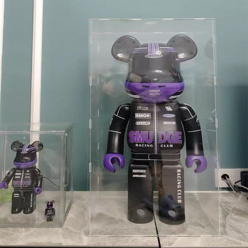 Bearbrick1000%暴力熊展示盒积木熊高透明亚克力乐高防尘罩定制