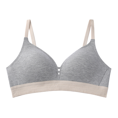 Venus Wish内衣女条纹性感低胸无痕显大聚拢无钢圈少女文胸