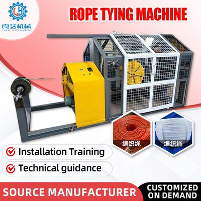 Electric twisting and twining machine rope knitting machine