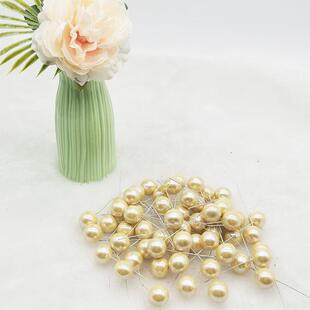 圣诞装饰品单头仿真小红果1cm彩色浆果花环材料圣诞果圣诞树配件