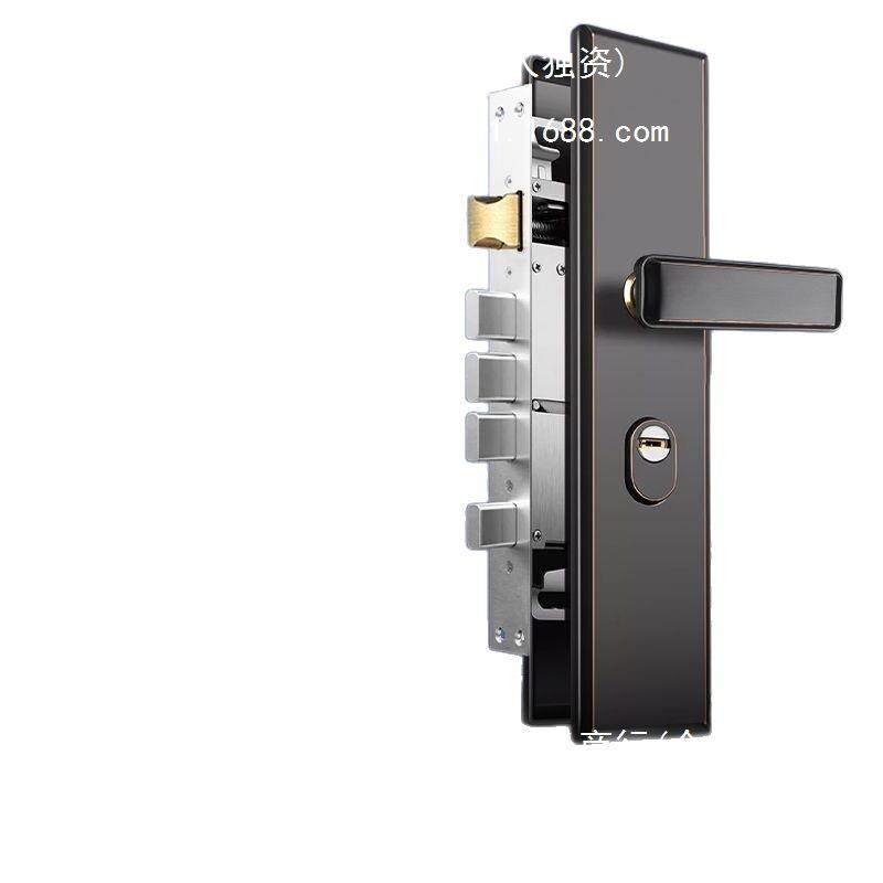 威龙原子入户门锁防盗门锁全套通用型套装304不锈钢加厚型门把手