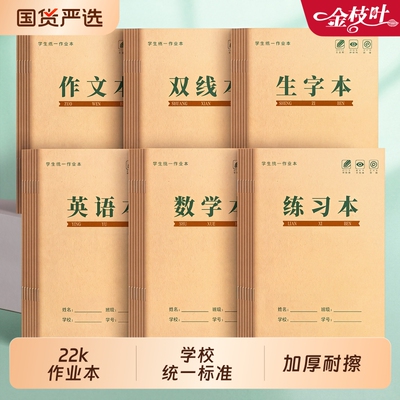 练习本22k小学生专用大单线本
