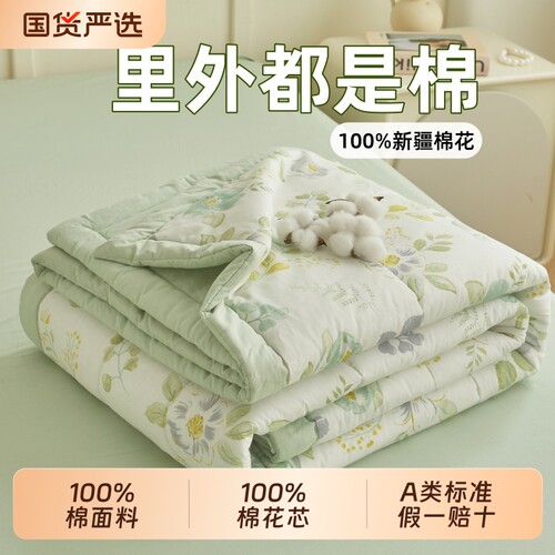 100%新疆棉花夏凉被空调被