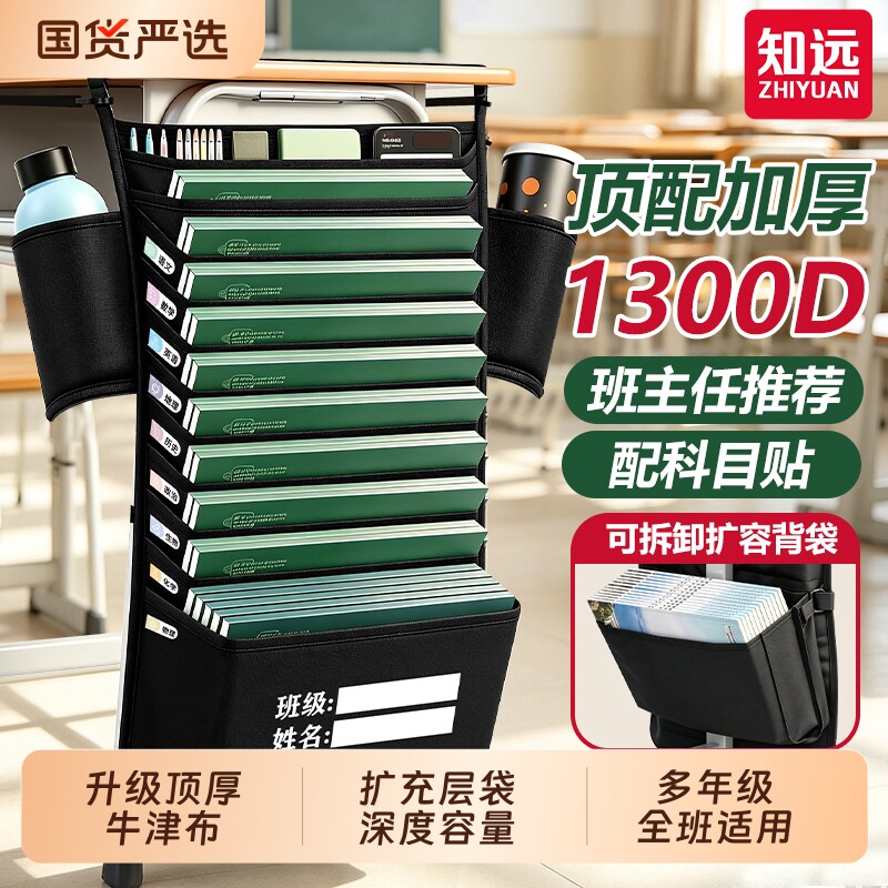 知远桌边挂书袋顶厚1300D图片