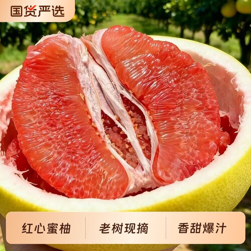 正宗高山老树红心蜜柚9斤当季新鲜水果红肉柚子香甜多汁新鲜现摘