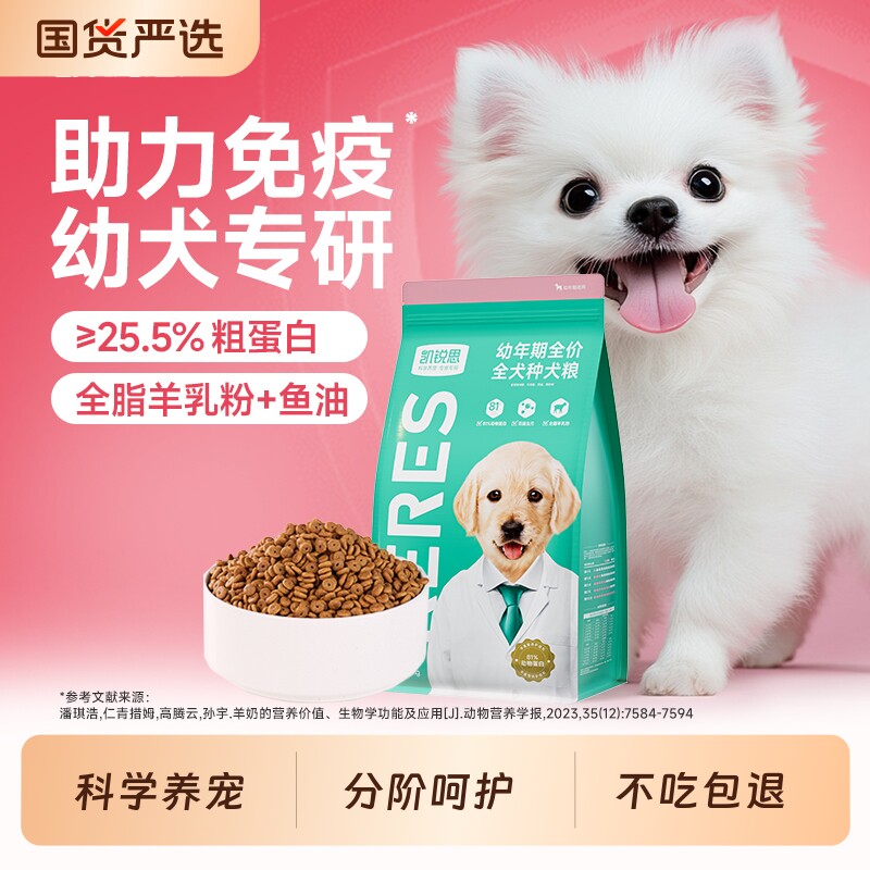 凯锐思狗粮幼犬专用比熊小型犬粮1-12月2kg大型全价烘焙销量成犬图片