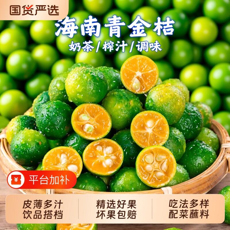 海南小青桔小青柠鲜果新鲜金桔青柠檬青柑皮薄当季水果奶茶专用