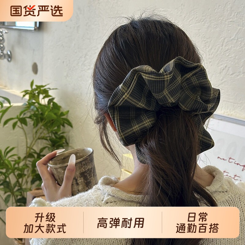 大肠发圈女发绳高级感头绳扎头皮筋黑色韩国头花头饰发饰2026新款