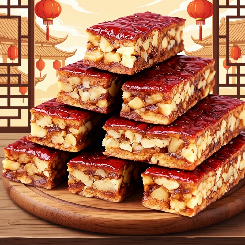 核桃枣仁派枣夹核桃仁新疆特产孕妇休闲零食代餐芝麻夹心原味厚切
