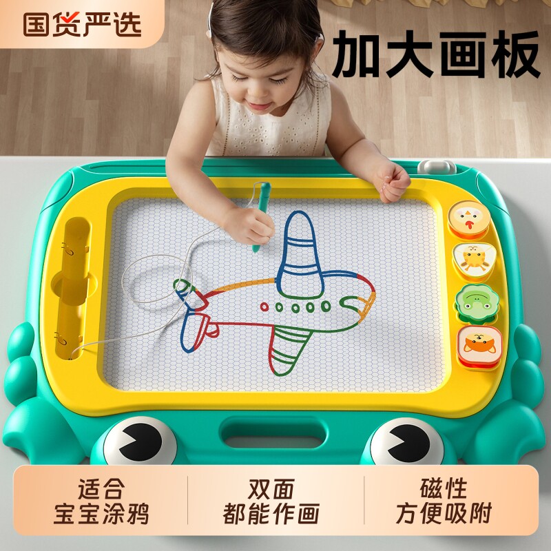 儿童画板家用幼儿磁性写字板一岁宝宝2涂鸦3磁力画画玩具画写板大图片