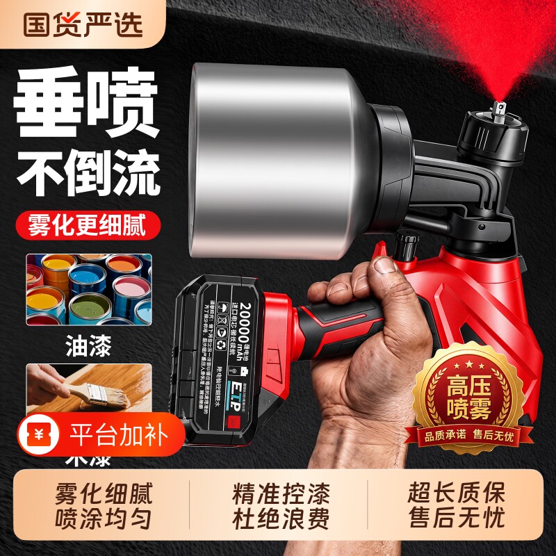 电动喷漆枪家用小型喷涂机油漆涂料乳胶漆喷漆机喷漆工具喷枪厂家