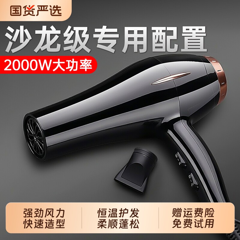 电吹风机家用负离子发廊专用强力大风力大功率理发店护发速干风筒