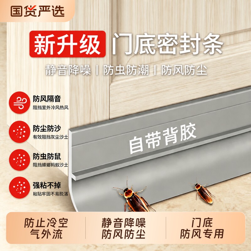 门底缝隙密封条挡风防水静音胶条图片