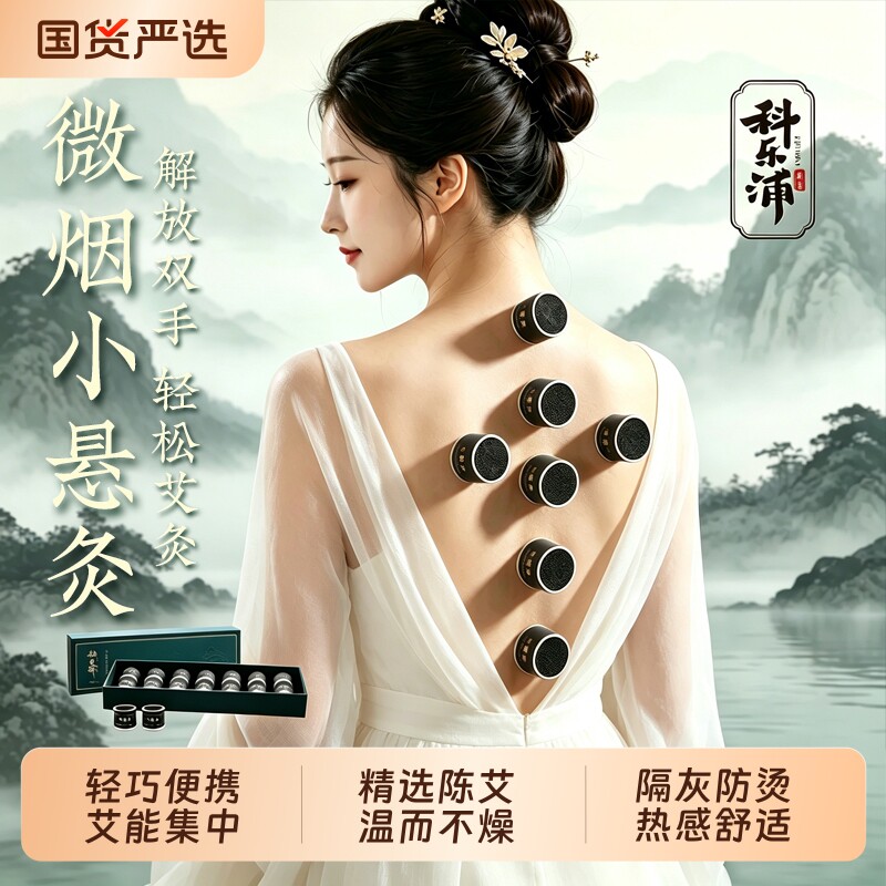 微烟小悬灸无烟艾灸盒子便携随身灸艾草艾柱艾条熏蒸筒罐全身通用