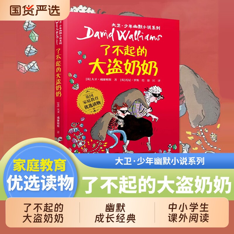 了不起的大盗奶奶 大卫·少年幽默小说系列全套任选 中小学生课外阅读书籍 6-15岁三四五六七八年级课外阅读书 青少年儿童文学经典