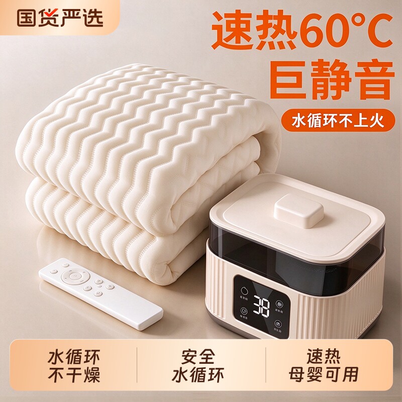 水暖毯2026新款水暖电热毯电褥子双人水循环取暖加热毯智能炕垫