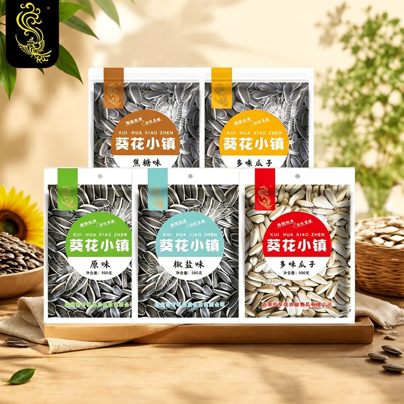 葵花小镇特价瓜子大包装新货炒熟葵花籽坚果实惠炒货休闲原味多味