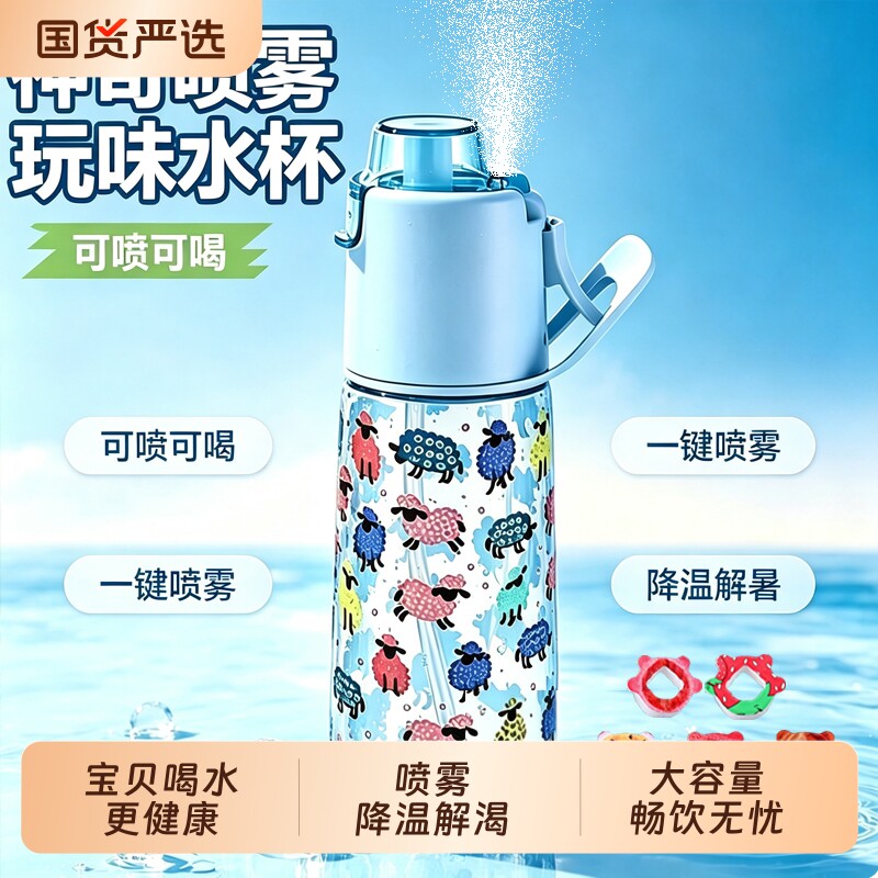 新款喷雾补水运动水杯图片
