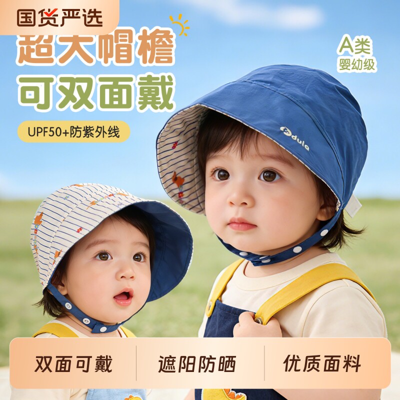 【宝妈推荐】儿童大檐防晒帽图片
