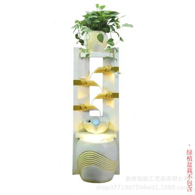假山喷泉流水摆件客厅室内鱼缸公室加湿器落地家居装饰品工艺品