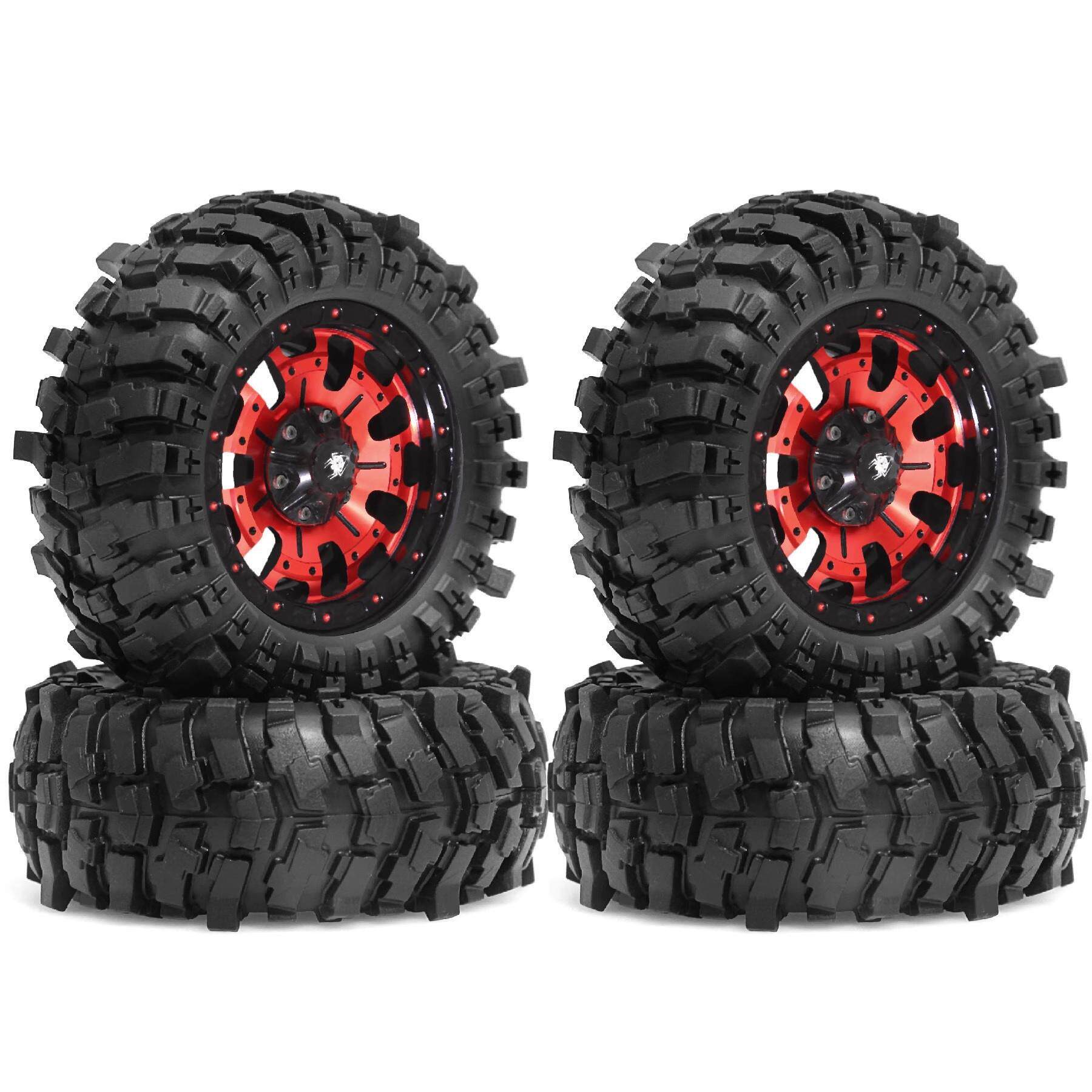 RS红蜘蛛1/10车1/12模型轮胎外径 88mm耐磨防滑轮胎+怒火轮毂R271