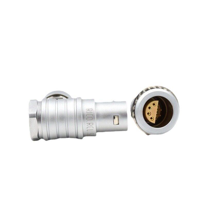 厂家供应FLA   ERA  2S 10pin 90度 弯头插座推拉自锁连接器 M15