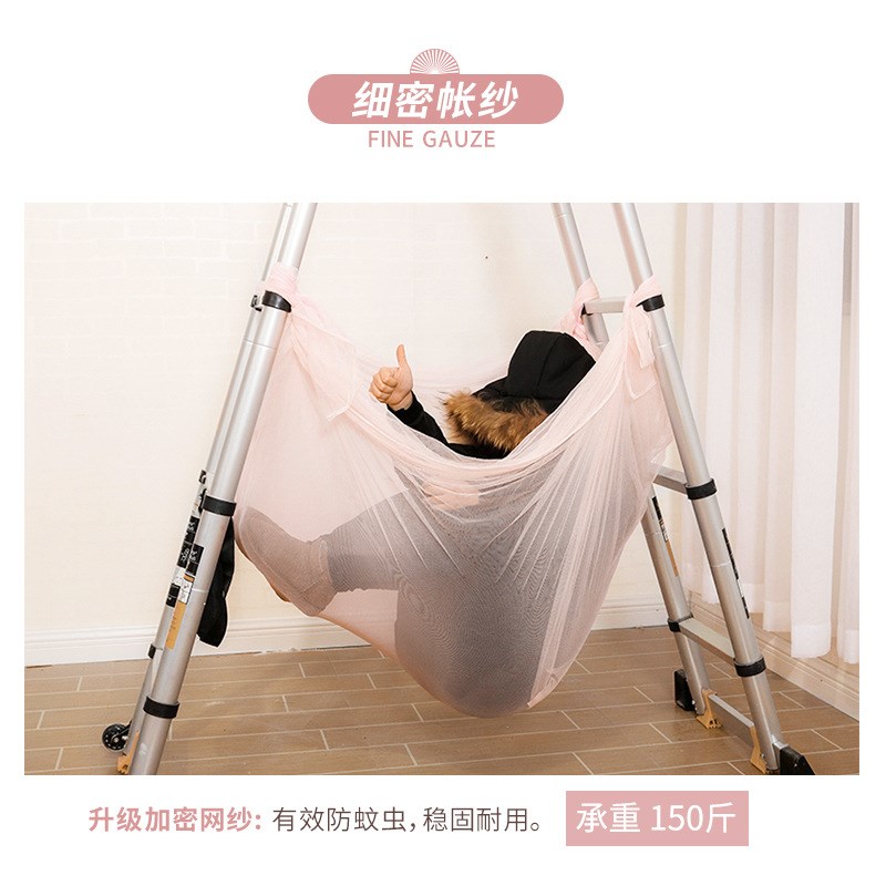 家居床帘伸缩杆支架蚊帐u型1.5宫廷1.2m1.8米床加密加厚文帐