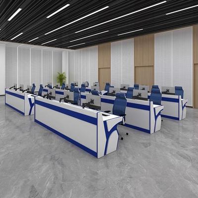 指挥中心控制台操作台定制烤漆弧形科技感中控室监控台安防监控室