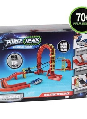 power treads步行机过山车滑索套装自由拼搭建智能电动轨道滑行车