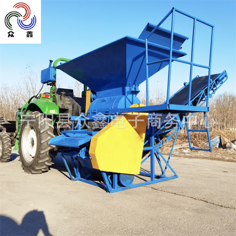 现货颗粒粉土机现货供应冻土碳土粉碎机开发传动轴行走式粉土机