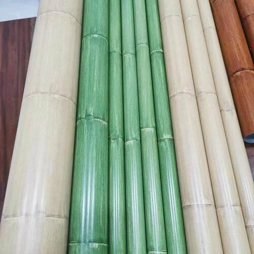 铝合金仿竹节木木纹铝合金空心圆管天花吊顶餐厅隔断装饰造型