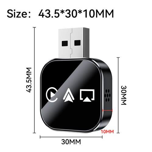 跨境四合一互联盒子镜像投屏无线carplay模块智能反控carplay盒子