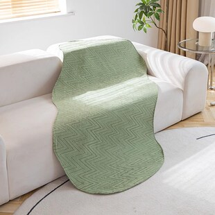 不规则异形沙发垫子高级感防滑直排坐垫四季通用异型弧形沙发盖布