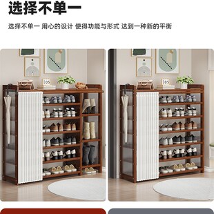 2025新款鞋架子家用门口多层结实耐用简易鞋柜带防尘罩大容量超大