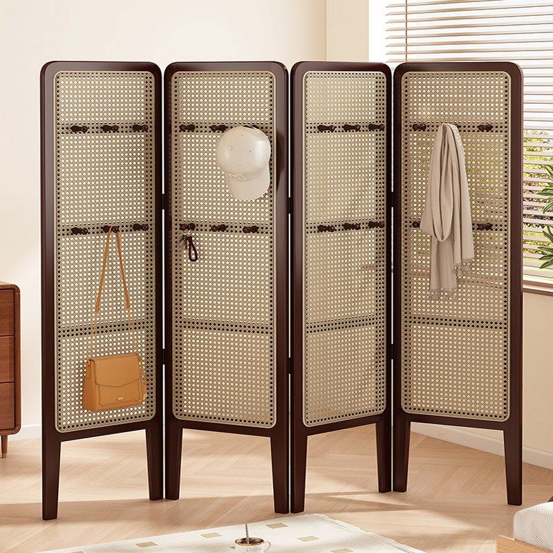 精选中古风屏风隔断卧室可折叠移动格栅家用客厅办公室简易遮挡背,住宅家具,折屏,淘宝优惠券,粉丝福利购,淘宝优惠卷