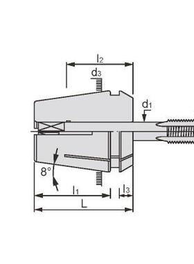 ER刚性攻牙筒夹机床配件ER16/ER20/ER25/ER2/ER40-TP
