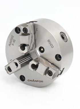 千鸿SK-6标准型车床立式CHANFOR强力手动三爪卡盘卡爪60夹头