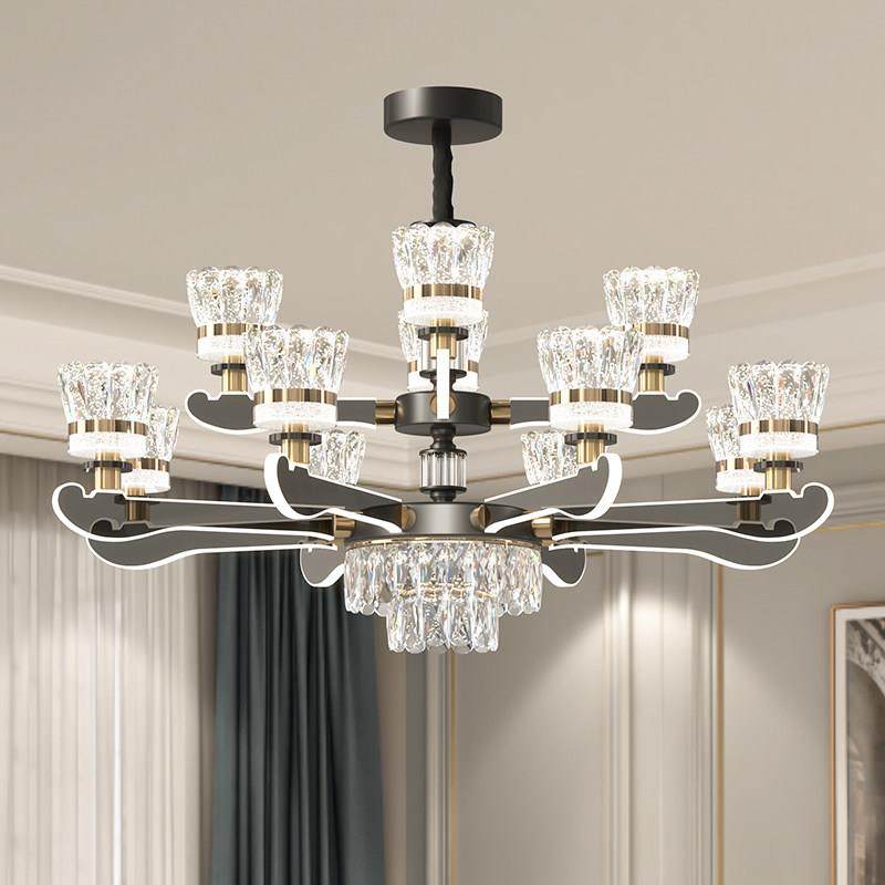 吊灯客厅灯现代简约大气卧室灯高档轻奢水晶天鹅餐厅灯臂发光灯具,家装灯饰光源,客厅吊灯,淘宝优惠券,粉丝福利购,淘宝优惠卷