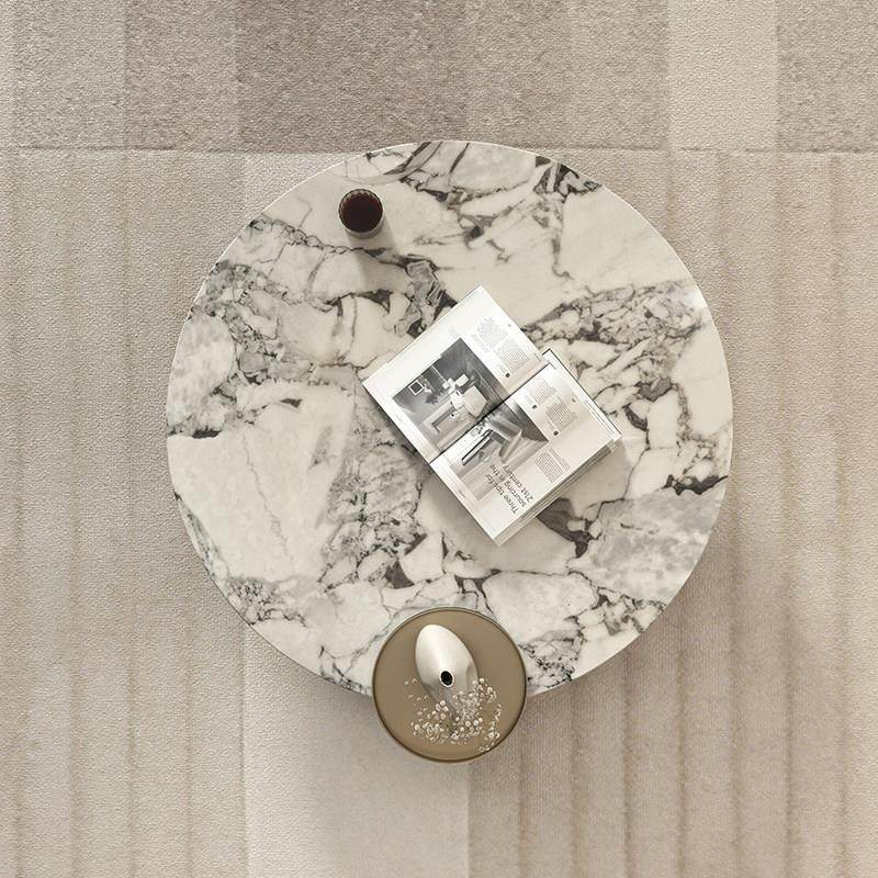 现代简约轻奢天然大理石茶几设计师客厅小户型家用圆形茶桌,住宅家具,茶几,淘宝优惠券,粉丝福利购,淘宝优惠卷