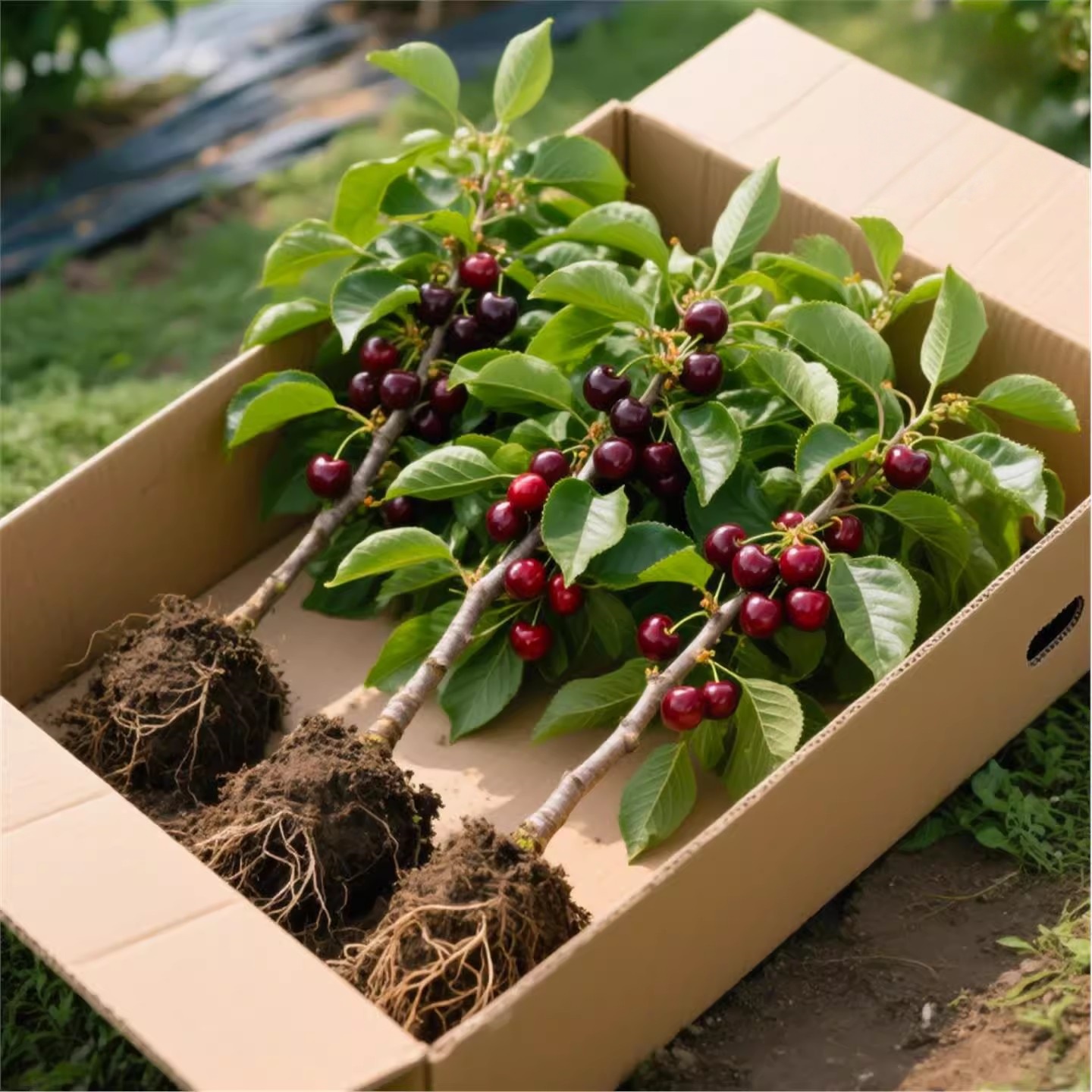 正宗车厘子树苗盆栽矮化黑珍珠