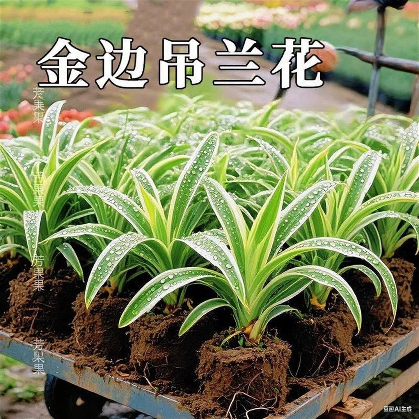 新品金边吊兰浓香型重瓣大花绿植