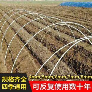 小拱棚杆支架温室花棚蔬菜大棚玻璃纤维杆耐腐育苗杆葡萄架耐腐蚀